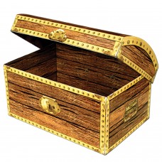 The Beistle Company Decorative Paper Treasure Chest Box TBCY1163